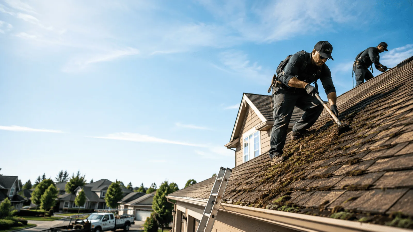 Roof Moss Removal in Antioch, IL near me